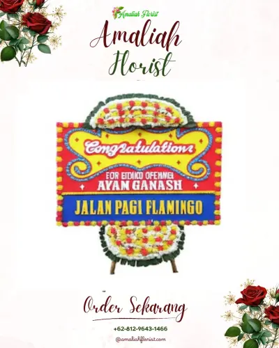 Bunga Papan Congratulation di Dungus Cariang